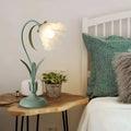 Fleur de Lumière – Lampada da tavolo in stile antico francese con design floreale – Lampada decorativa per camera da letto e soggiorno