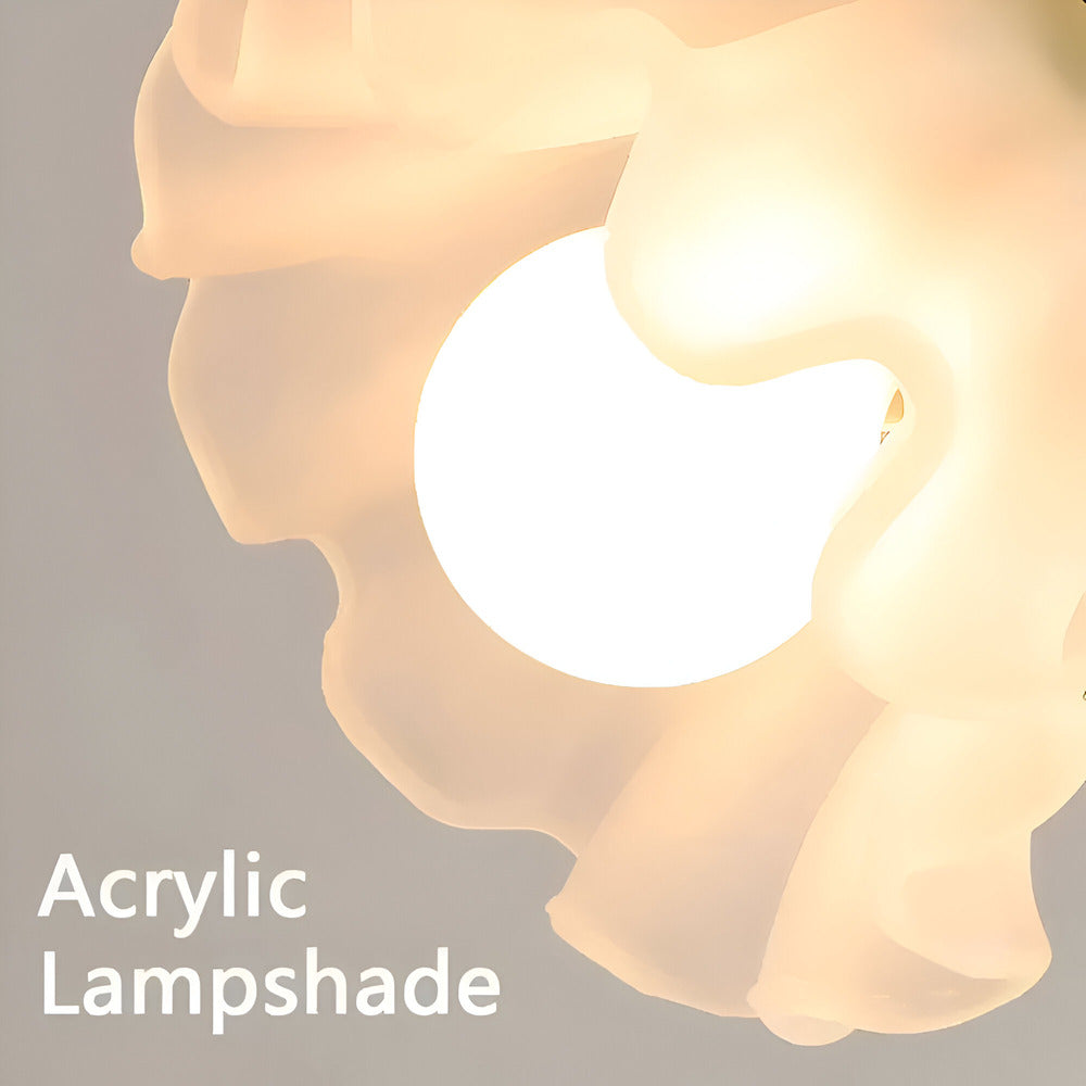 Fleur de Lumière – Lampada da tavolo in stile antico francese con design floreale – Lampada decorativa per camera da letto e soggiorno