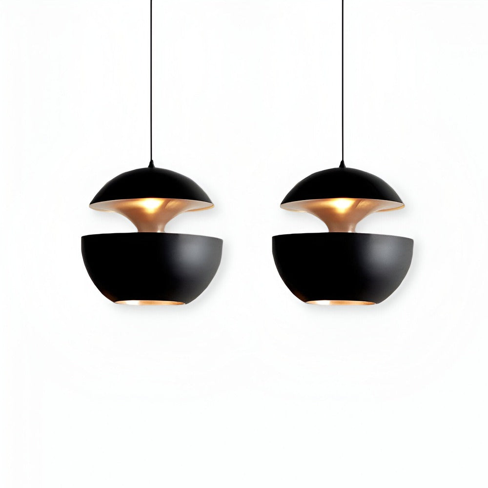 Artivio – Lampada a Sospensione Artistica in Metallo Bianco e Nero