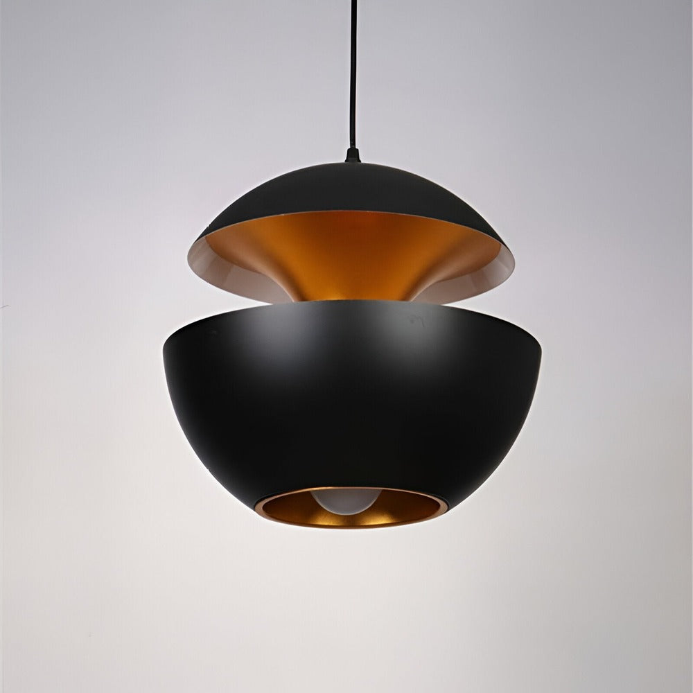Artivio – Lampada a Sospensione Artistica in Metallo Bianco e Nero