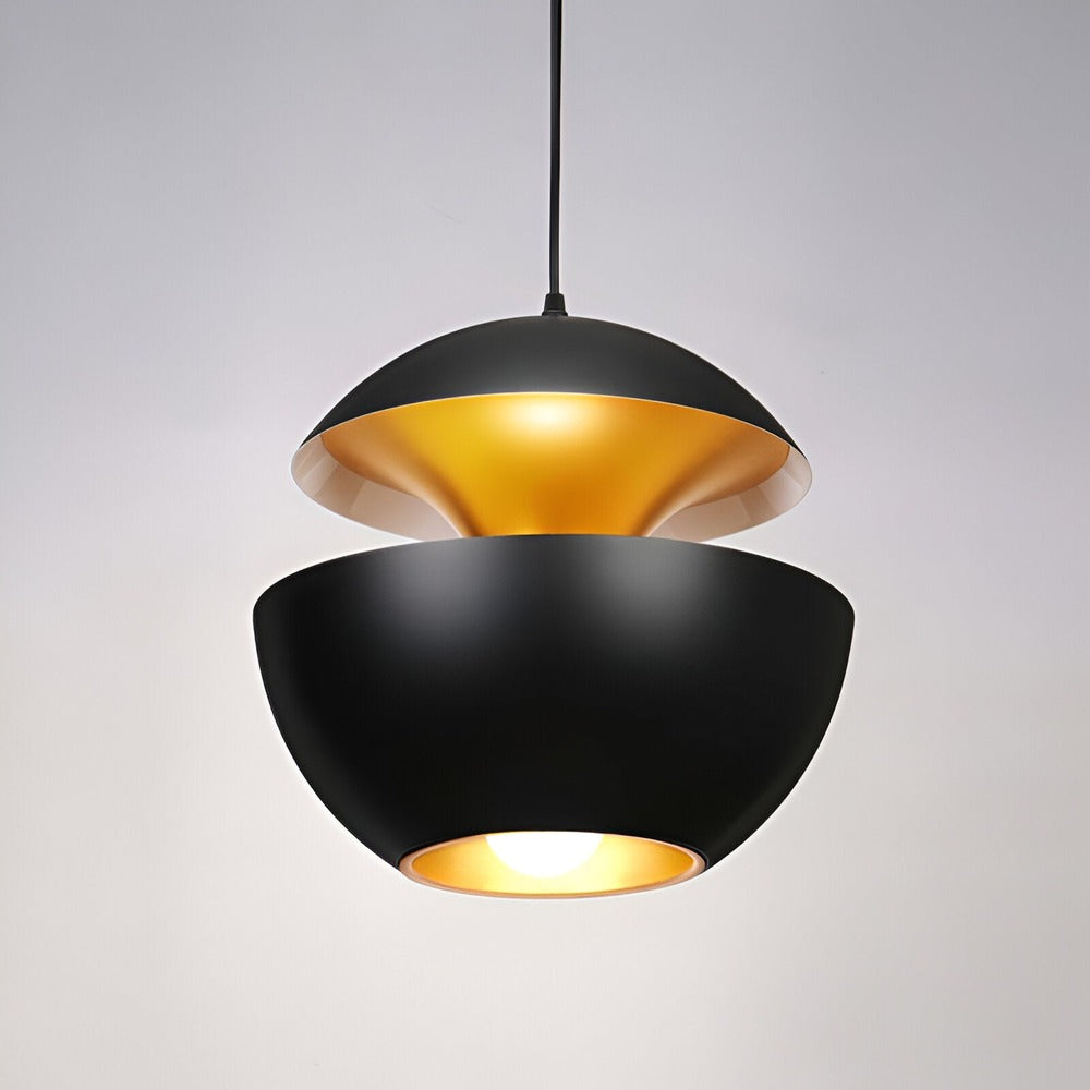Artivio – Lampada a Sospensione Artistica in Metallo Bianco e Nero
