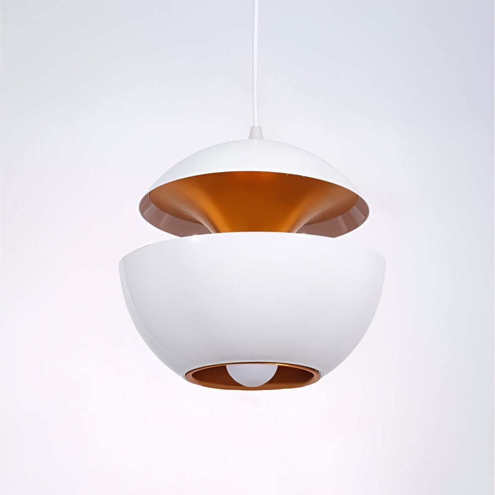 Artivio – Lampada a Sospensione Artistica in Metallo Bianco e Nero