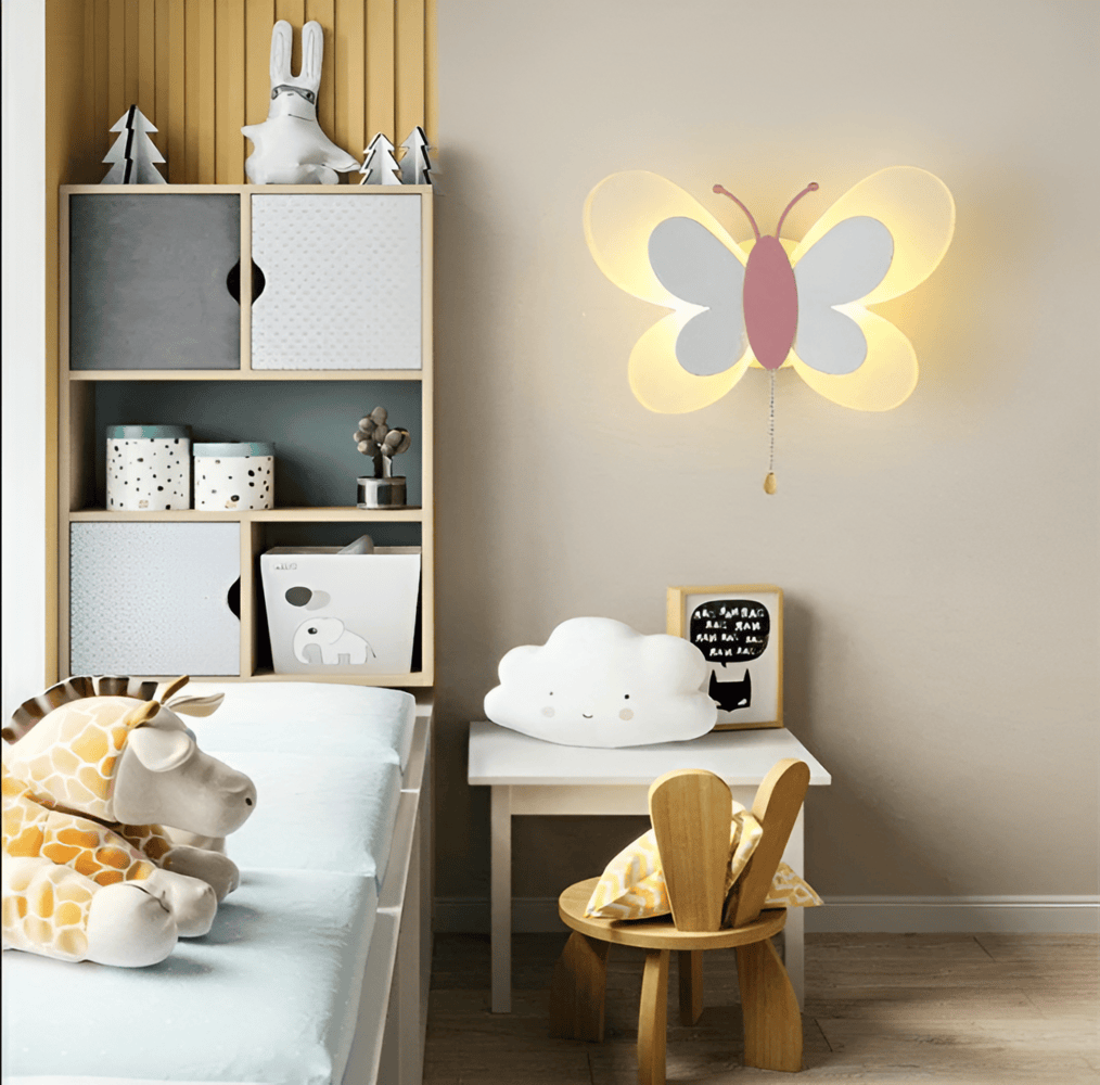 LumaFly – Lampada da Parete LED Colorata con Design a Farfalla in Acrilico
