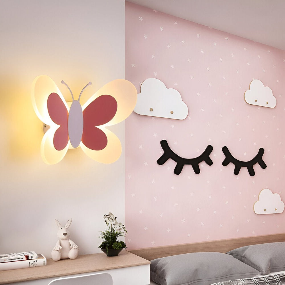 LumaFly – Lampada da Parete LED Colorata con Design a Farfalla in Acrilico