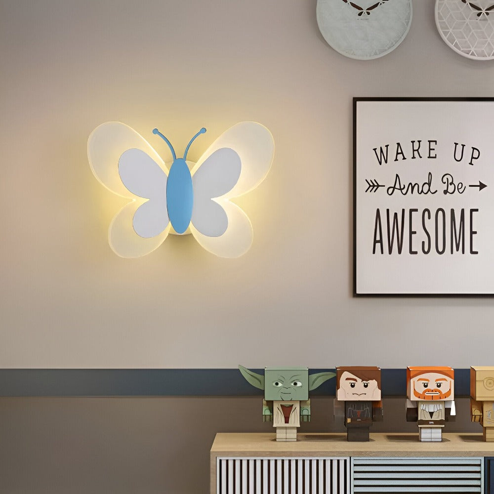 LumaFly – Lampada da Parete LED Colorata con Design a Farfalla in Acrilico