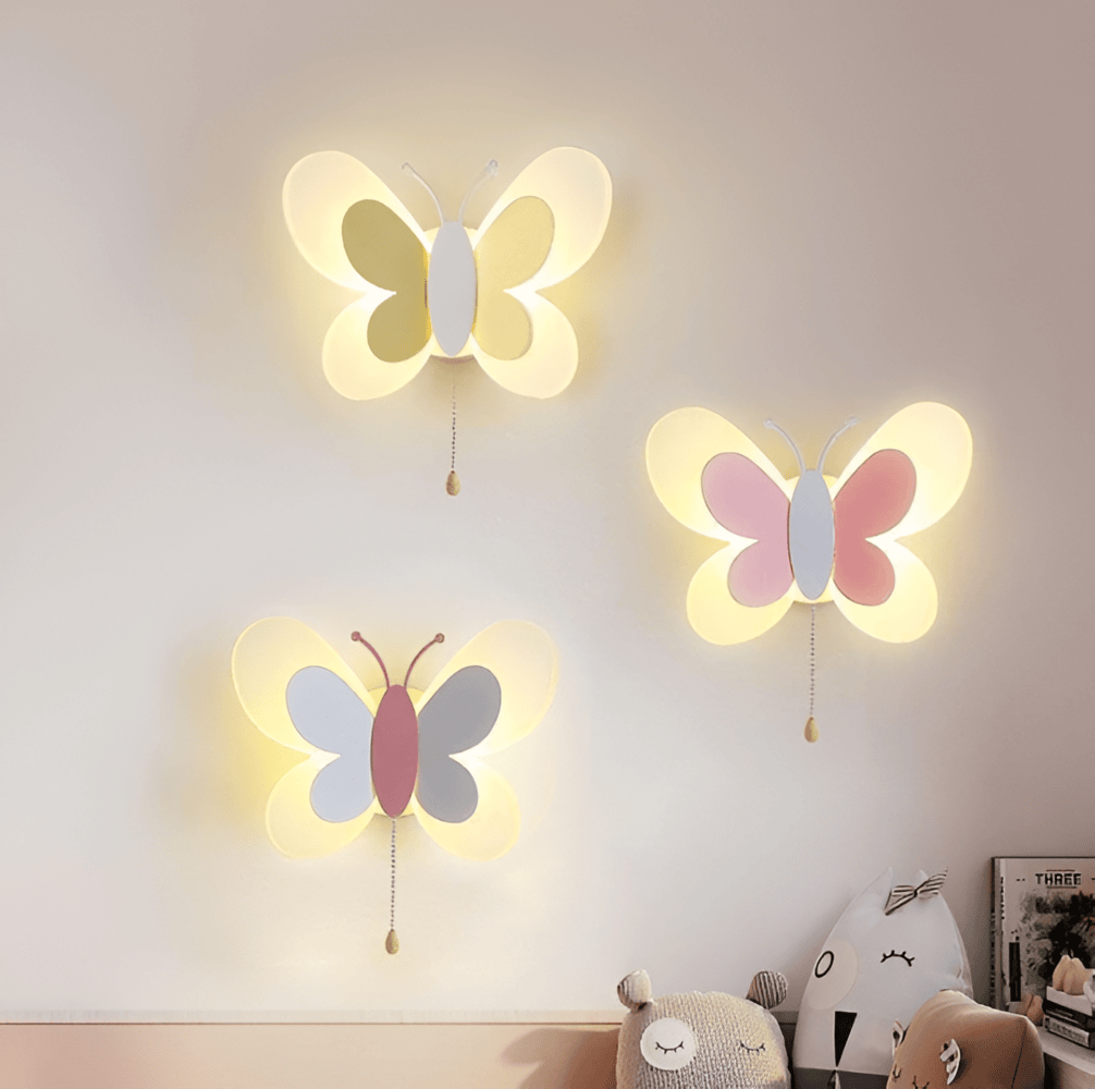 LumaFly – Lampada da Parete LED Colorata con Design a Farfalla in Acrilico