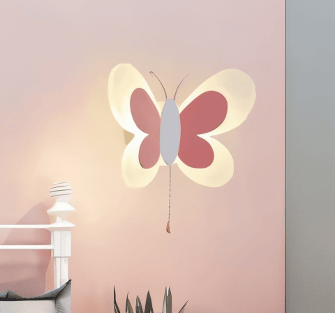 LumaFly – Lampada da Parete LED Colorata con Design a Farfalla in Acrilico