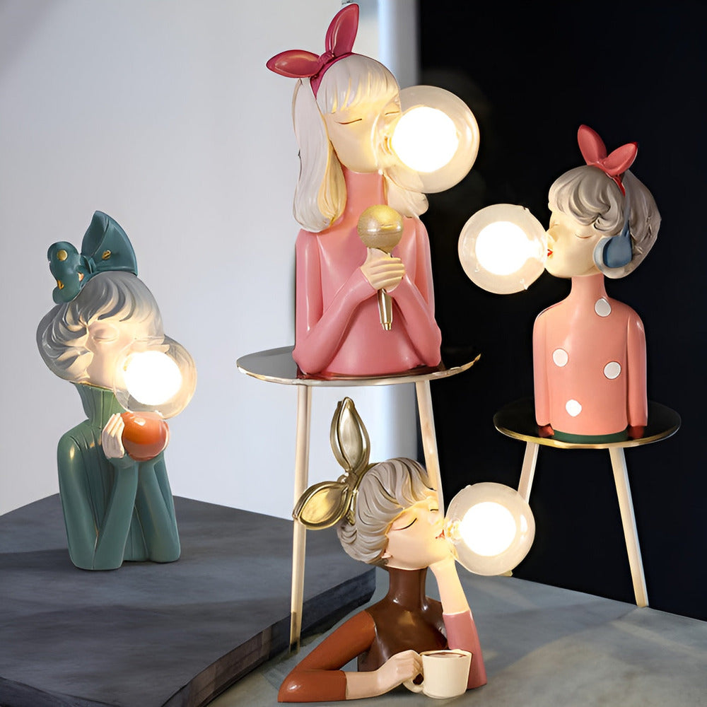 LumiFae Lampada da Tavolo – Lampada Magica con Personaggi da Favola