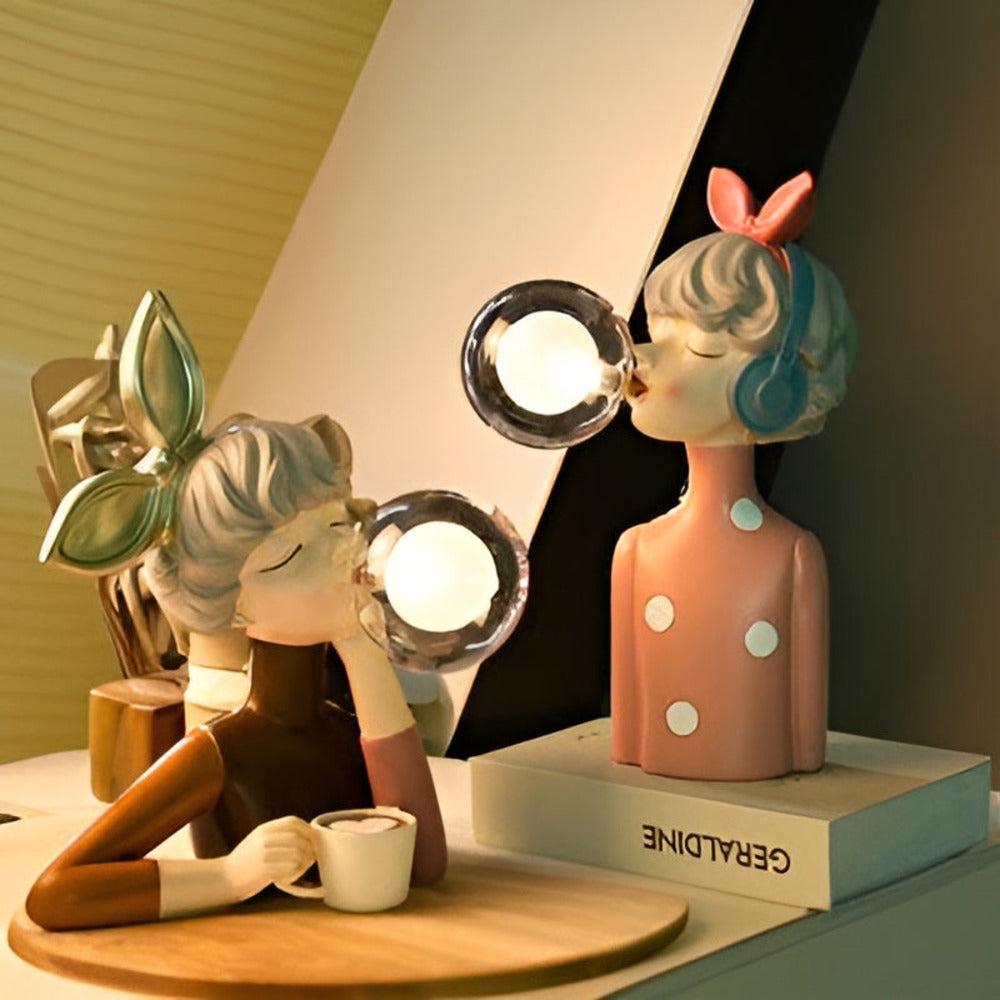 LumiFae Lampada da Tavolo – Lampada Magica con Personaggi da Favola