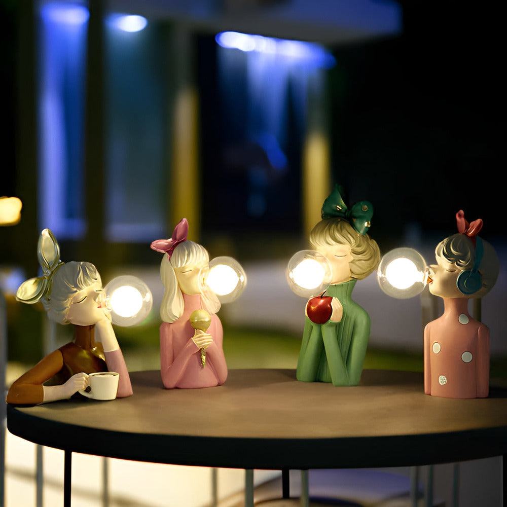 LumiFae Lampada da Tavolo – Lampada Magica con Personaggi da Favola