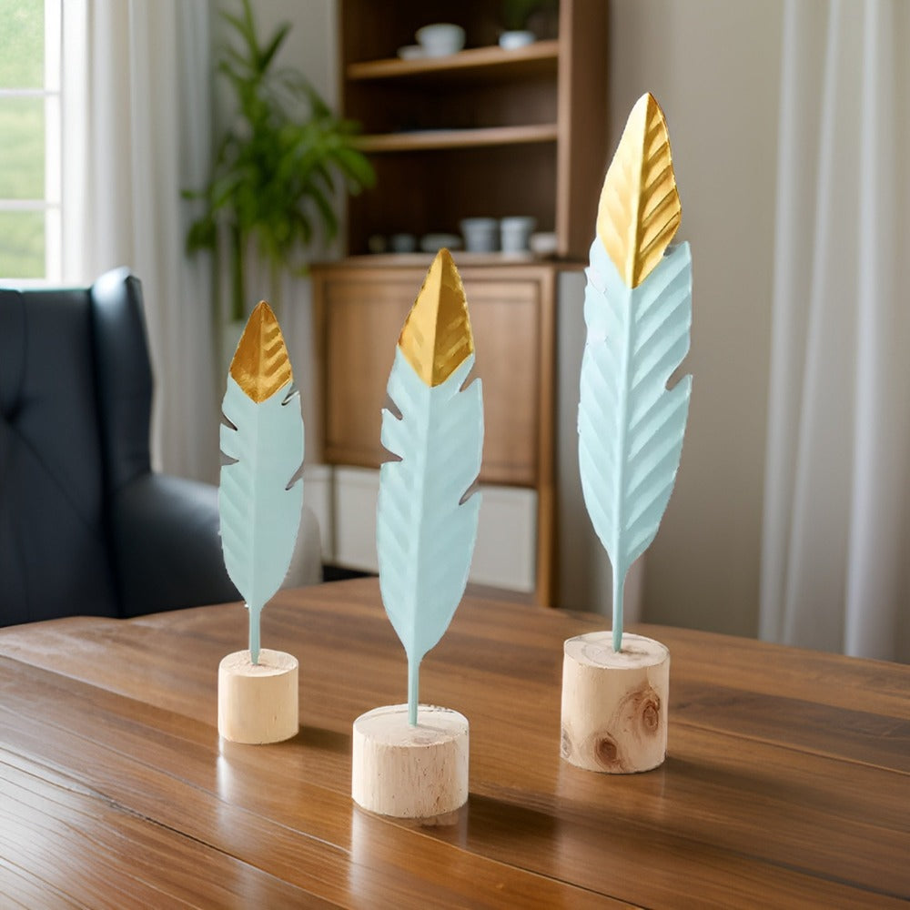 WoodFlair – Decorazioni in Legno Estetiche con Design a Piuma e Foglia