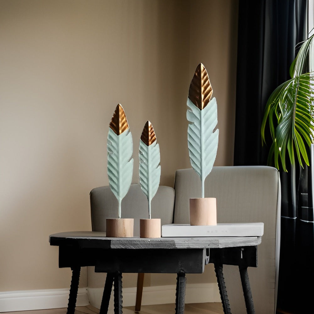 WoodFlair – Decorazioni in Legno Estetiche con Design a Piuma e Foglia