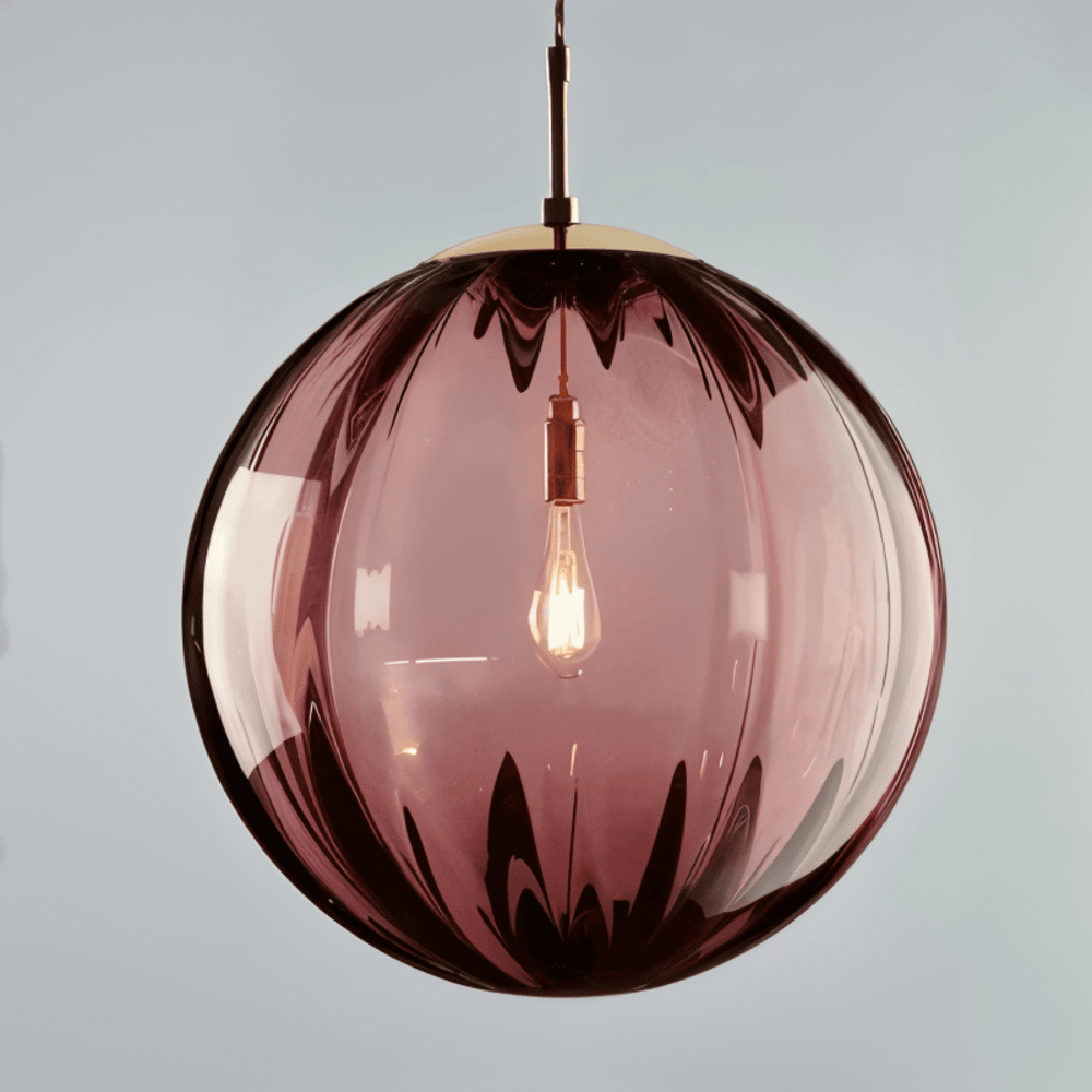 Glasora – Lampada a sospensione nordica con globi di vetro colorati