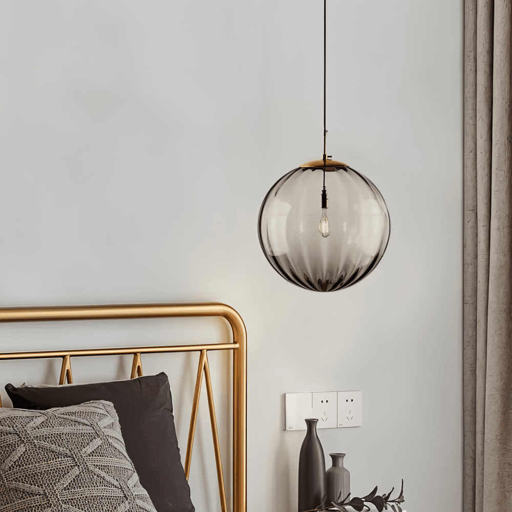 Glasora – Lampada a sospensione nordica con globi di vetro colorati