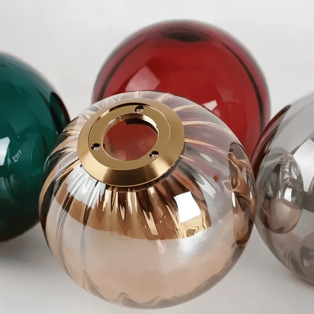 Glasora – Lampada a sospensione nordica con globi di vetro colorati