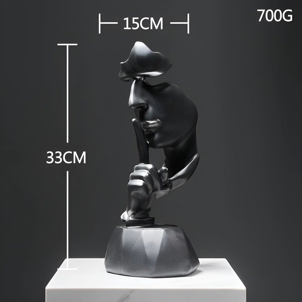 FaceImpress Scultura – Figura Astratta Creativa del Viso in Design Moderno