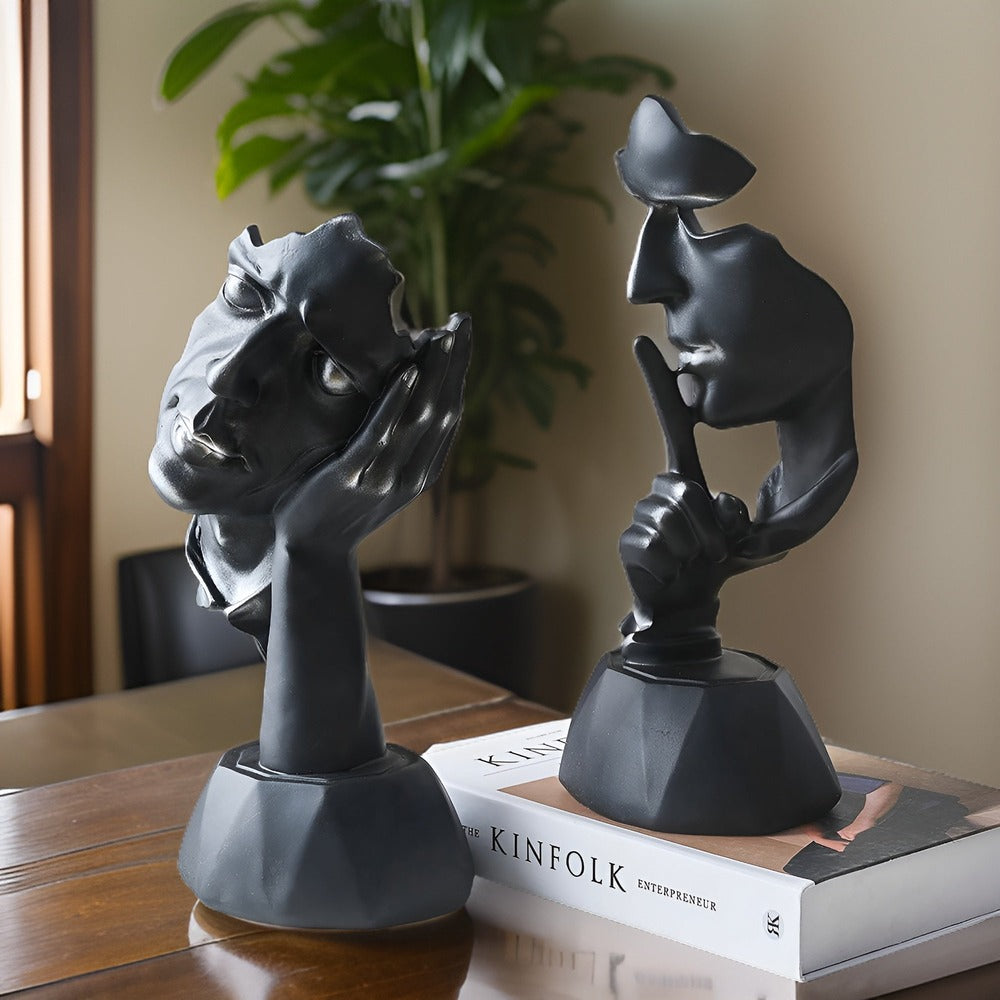 FaceImpress Scultura – Figura Astratta Creativa del Viso in Design Moderno