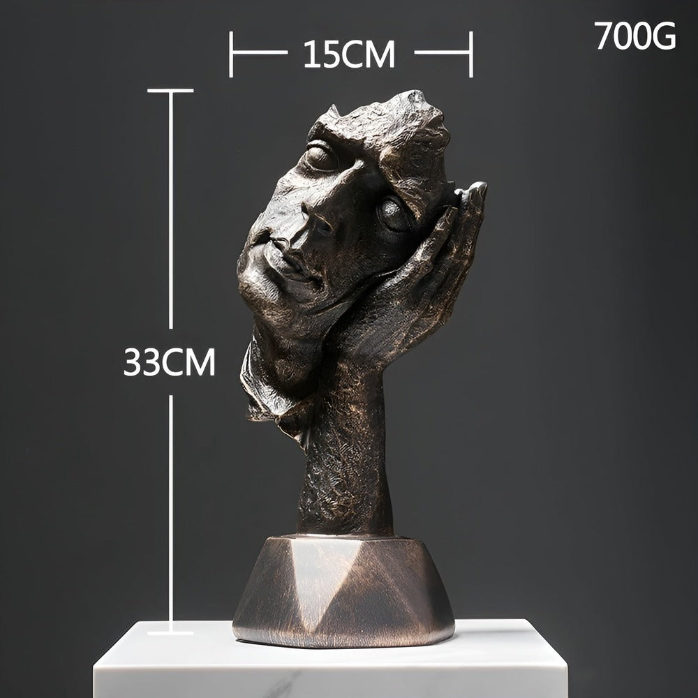 FaceImpress Scultura – Figura Astratta Creativa del Viso in Design Moderno