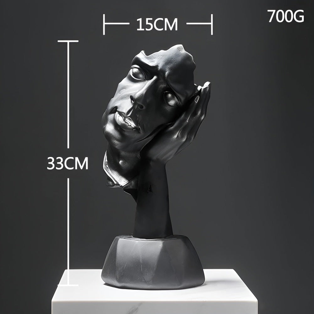 FaceImpress Scultura – Figura Astratta Creativa del Viso in Design Moderno