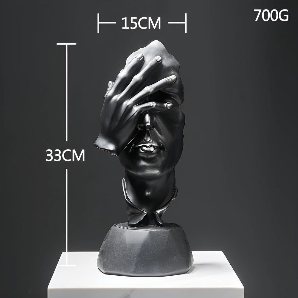 FaceImpress Scultura – Figura Astratta Creativa del Viso in Design Moderno