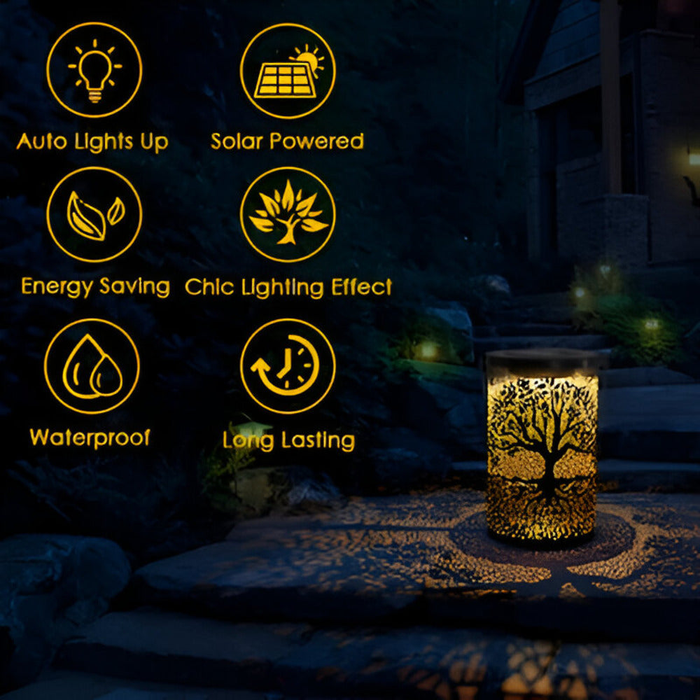 Lampada Solare LED Affascinante – Fantastica illuminazione per giardini e spazi esterni