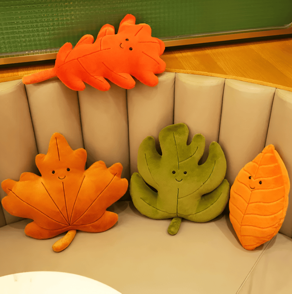 LeafNest Cuscino – Morbido Cuscino Decorativo a Forma di Foglia