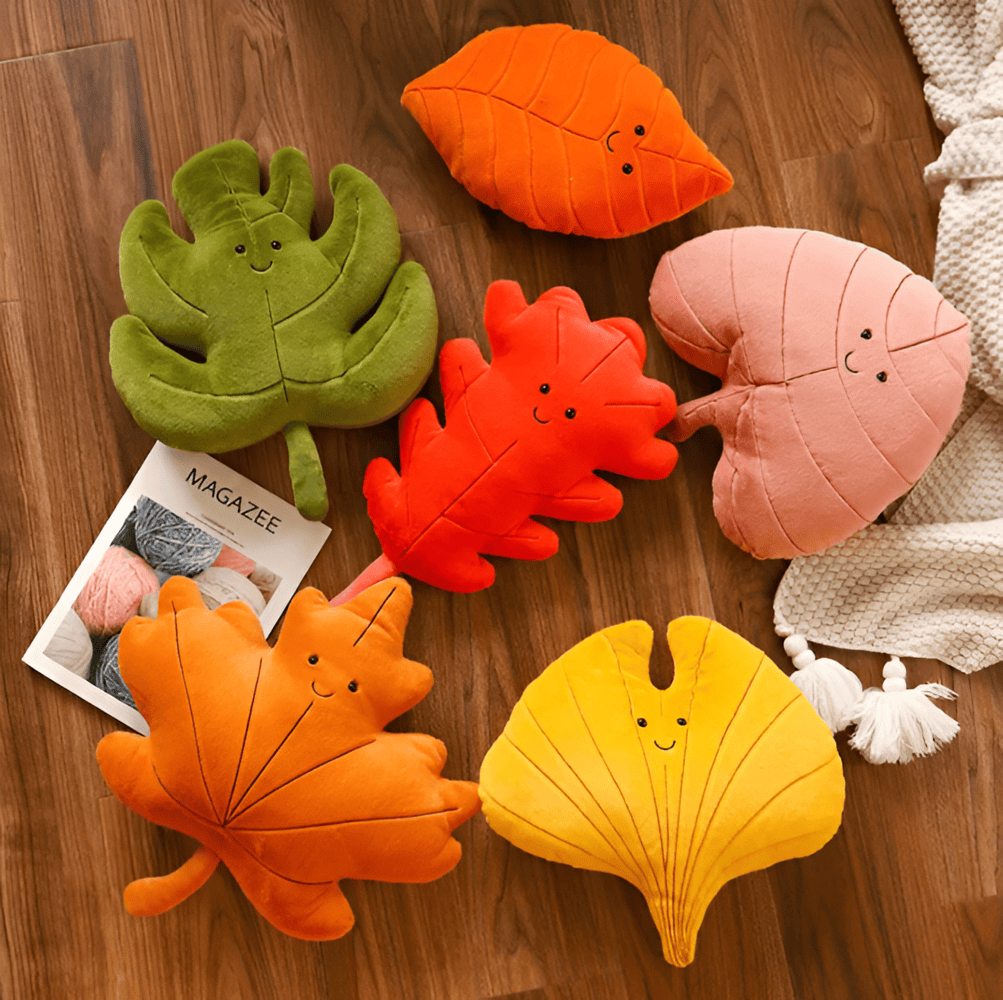 LeafNest Cuscino – Morbido Cuscino Decorativo a Forma di Foglia