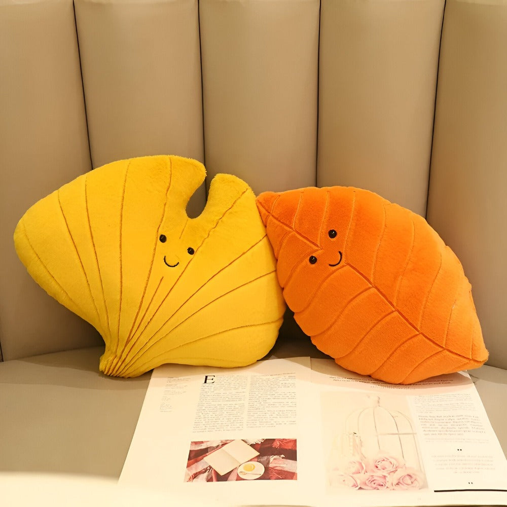 LeafNest Cuscino – Morbido Cuscino Decorativo a Forma di Foglia