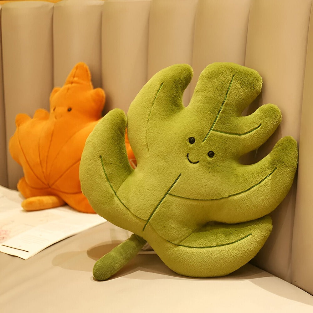LeafNest Cuscino – Morbido Cuscino Decorativo a Forma di Foglia