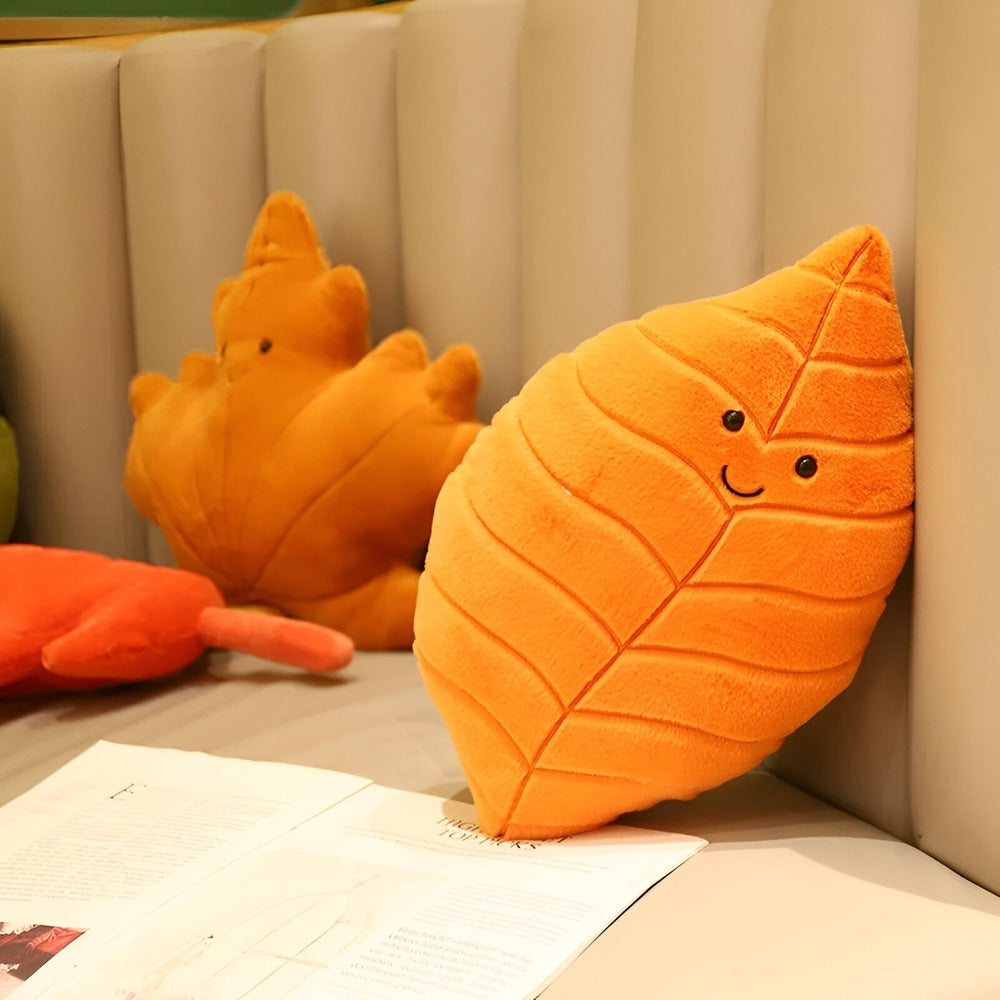 LeafNest Cuscino – Morbido Cuscino Decorativo a Forma di Foglia