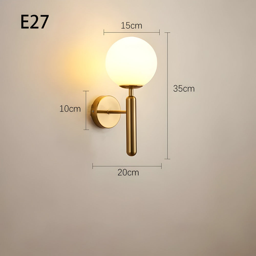 AuréLight – Applique in Rame con Design Rotondo e Illuminazione LED Calda