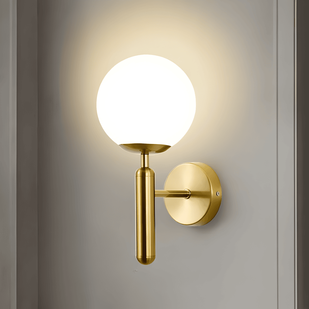 AuréLight – Applique in Rame con Design Rotondo e Illuminazione LED Calda