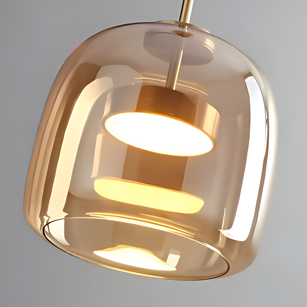 EcoLume – Lampada a sospensione moderna in vetro con eleganza senza tempo