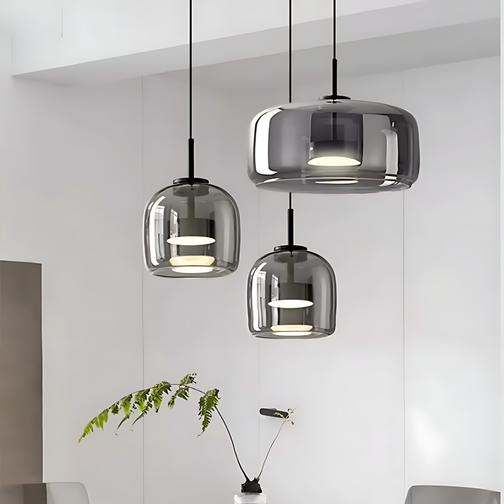EcoLume – Lampada a sospensione moderna in vetro con eleganza senza tempo