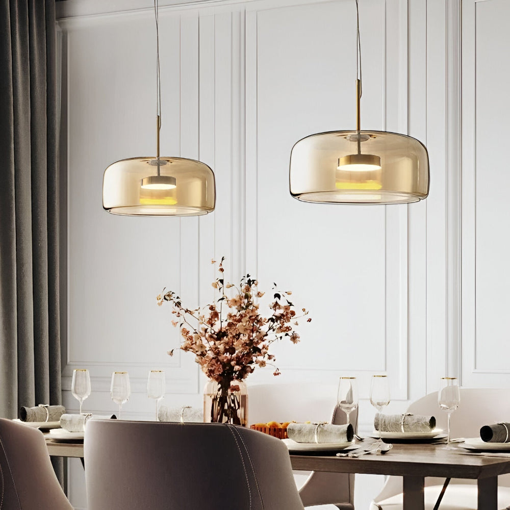 EcoLume – Lampada a sospensione moderna in vetro con eleganza senza tempo