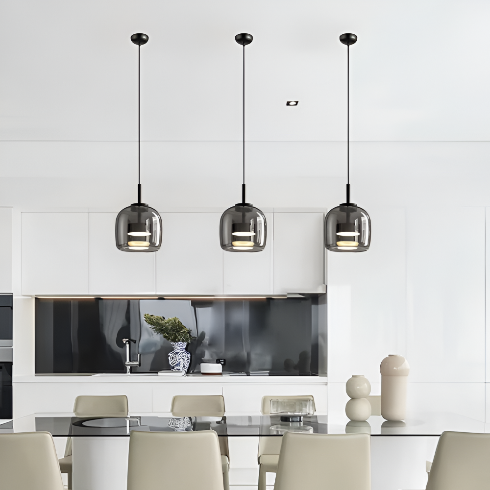 EcoLume – Lampada a sospensione moderna in vetro con eleganza senza tempo