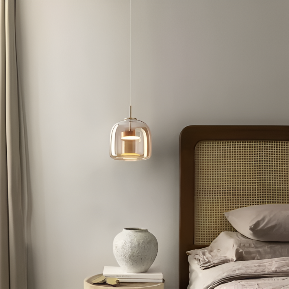 EcoLume – Lampada a sospensione moderna in vetro con eleganza senza tempo