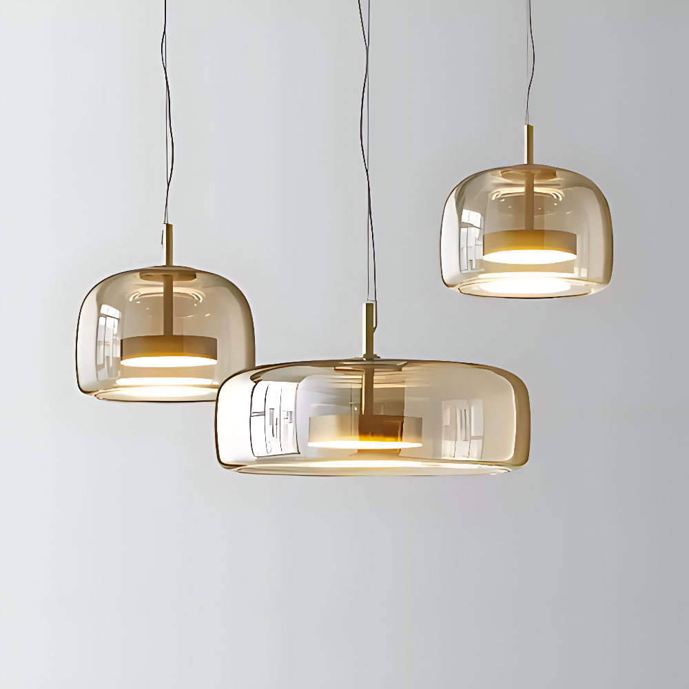 EcoLume – Lampada a sospensione moderna in vetro con eleganza senza tempo