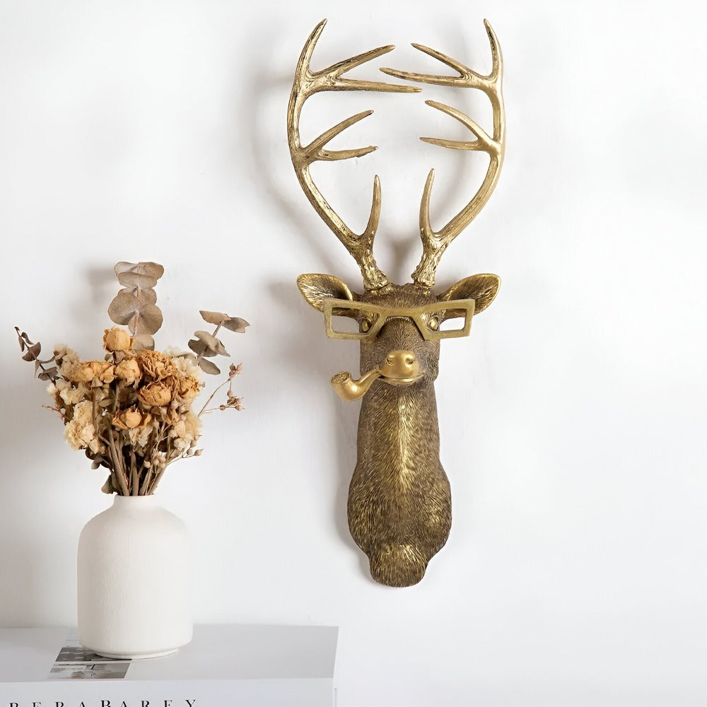 WallRegal Dekorkrok – Elegante Testa di Animale per un'Esposizione da Parete Stilosa
