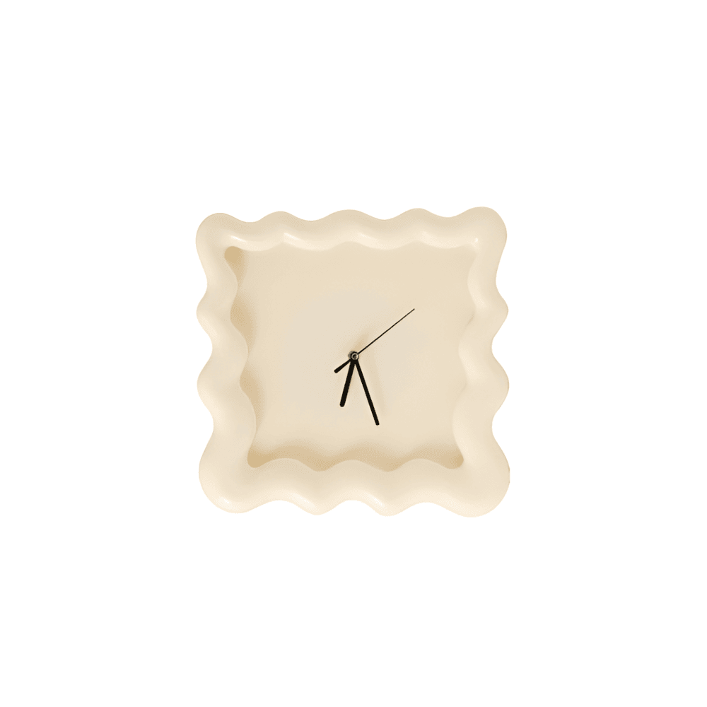CreamCake Dial – Orologio da Parete Color Crema a Forma di Torta per Decorazione Dopaminica