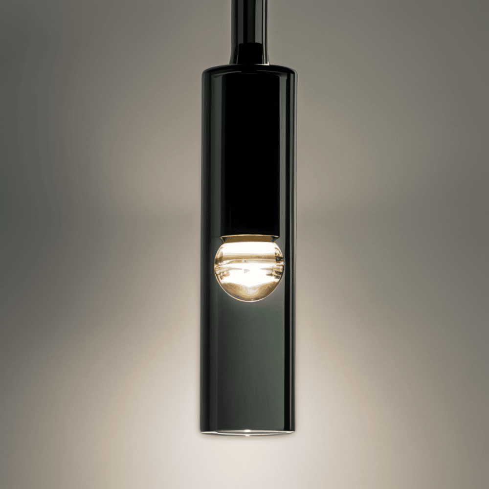 SmokyGlow – Applique da Parete Grigio Cristallo | Design Minimalista in Vetro Fumè con Illuminazione LED Calda
