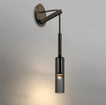 SmokyGlow – Applique da Parete Grigio Cristallo | Design Minimalista in Vetro Fumè con Illuminazione LED Calda
