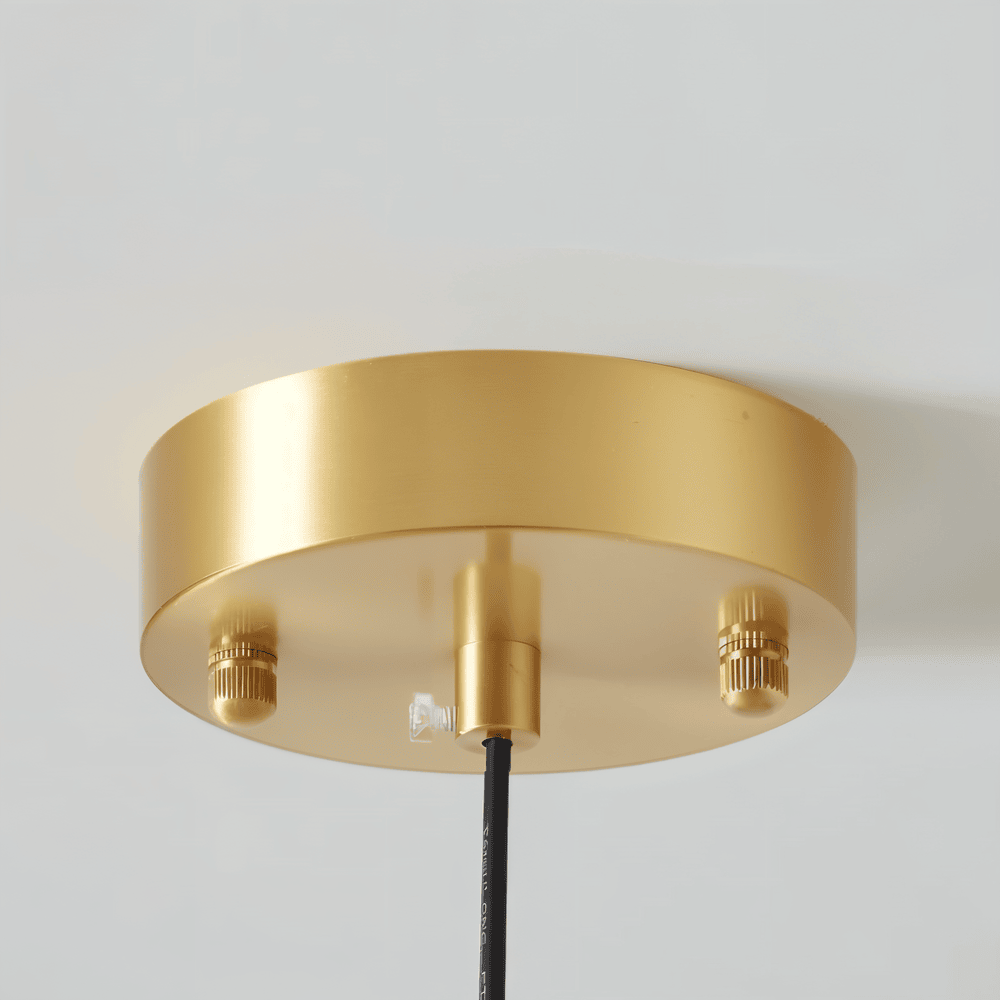 CopperDome – Lampada a sospensione retro Bauhaus in vetro e rame