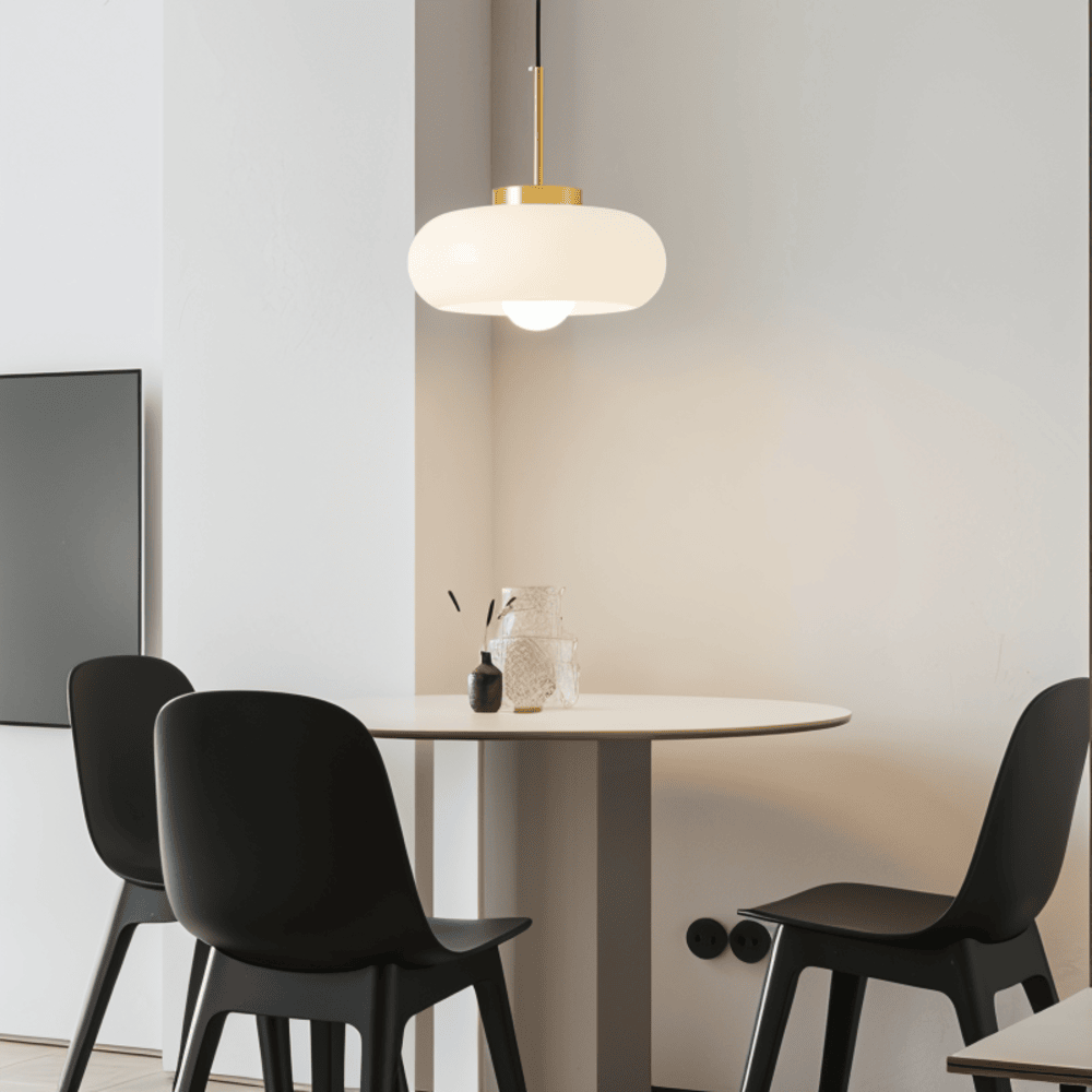 CopperDome – Lampada a sospensione retro Bauhaus in vetro e rame