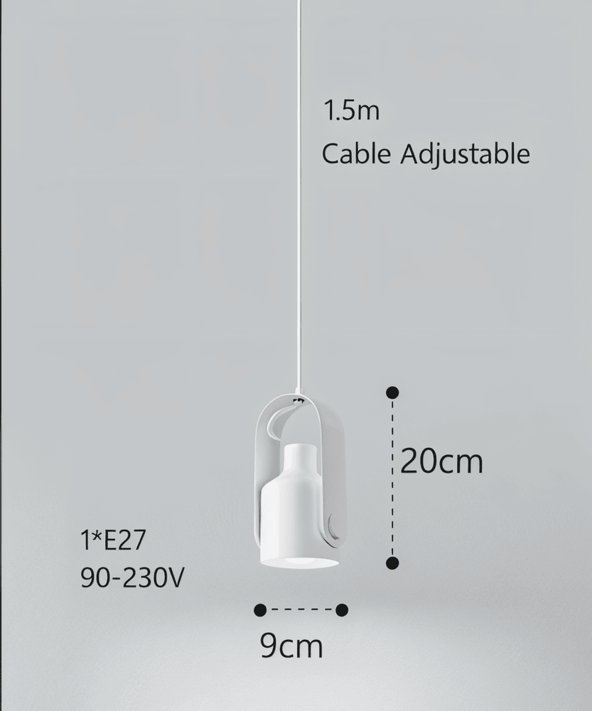 NordBeam – Sospensione in Metallo Regolabile con Dettagli in Legno