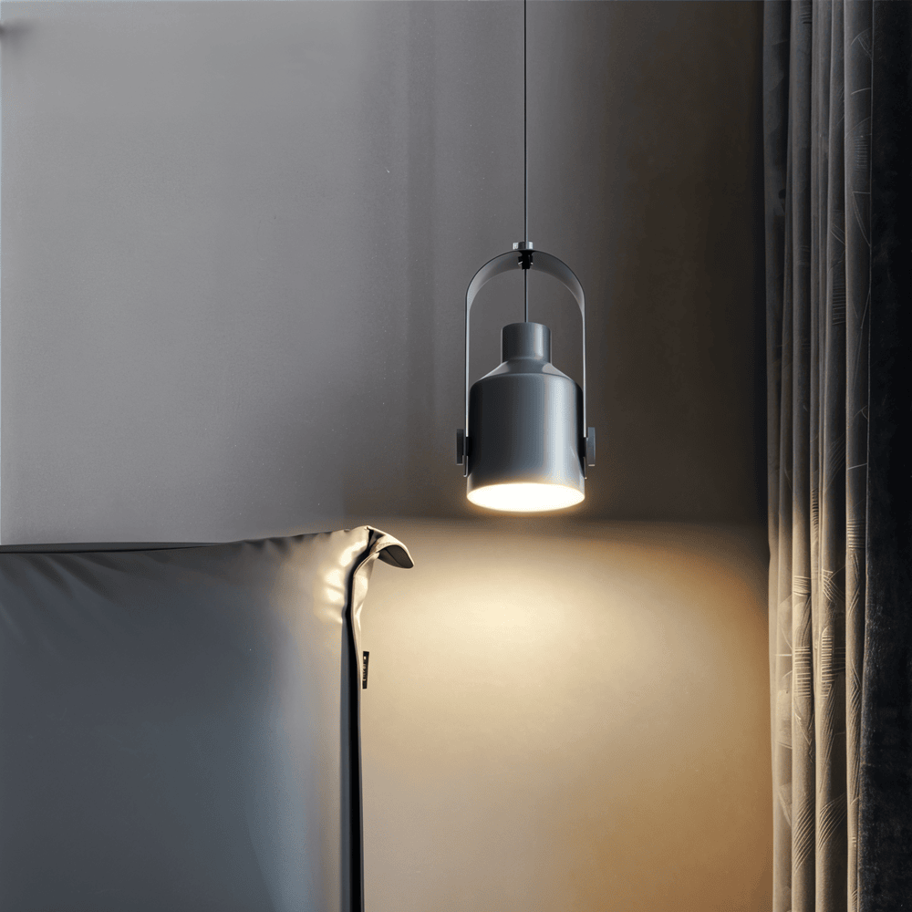 NordBeam – Sospensione in Metallo Regolabile con Dettagli in Legno