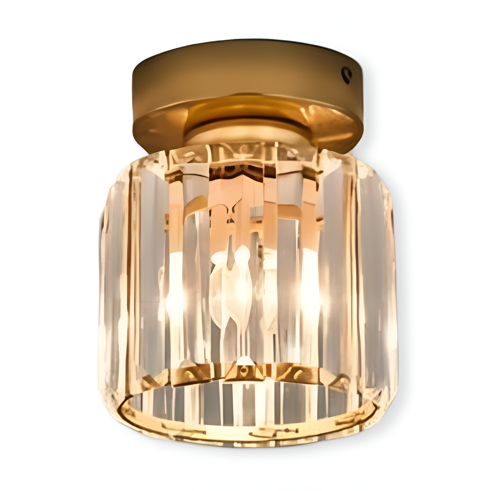 LumiCorr – Lampada da soffitto moderna minimalista con dettagli in cristallo