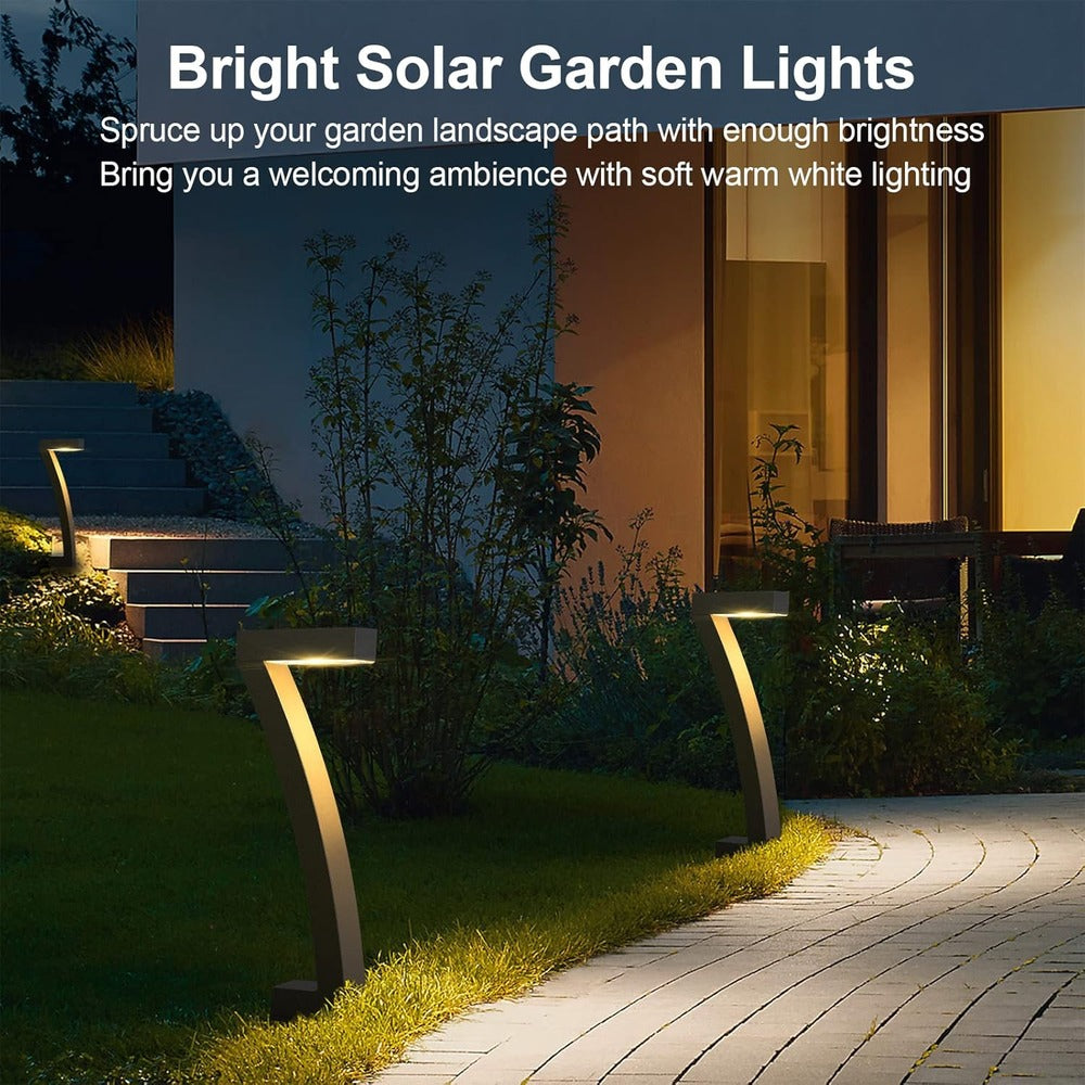 LumiCurve Garden – Illuminazione Solare Moderna in Set per Giardini e Viali