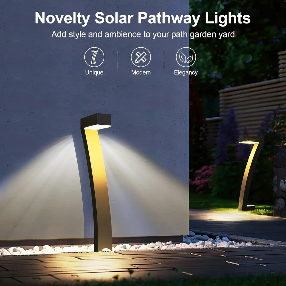 LumiCurve Garden – Illuminazione Solare Moderna in Set per Giardini e Viali