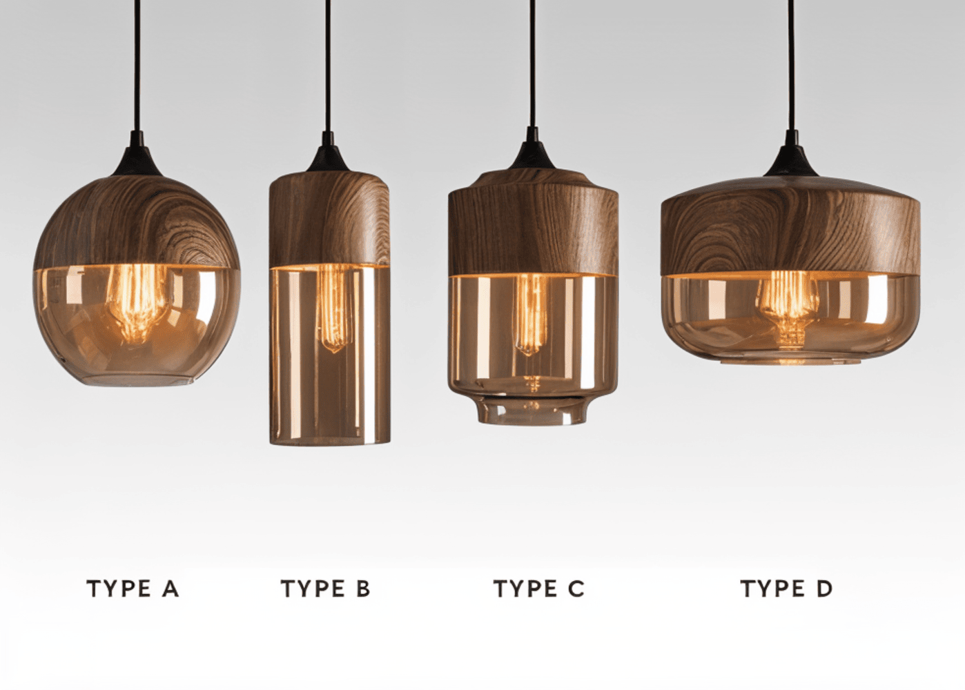 Loftoria – Lampada a sospensione retro-moderna in vetro